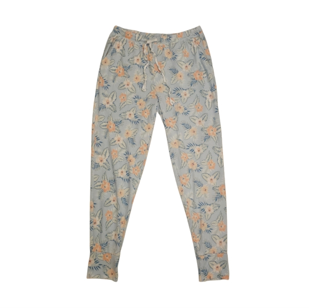 Hurley Aloha Floral Pants Pastel Blue Large